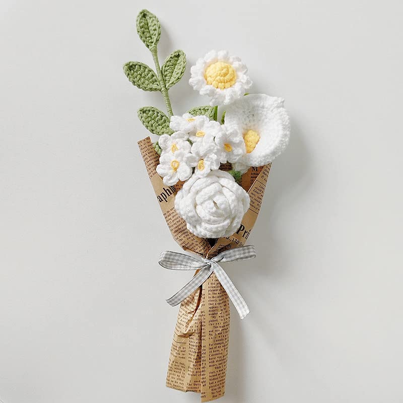 Amazon.com: Namzi Handmade Knitted Crochet Flower Bouquet